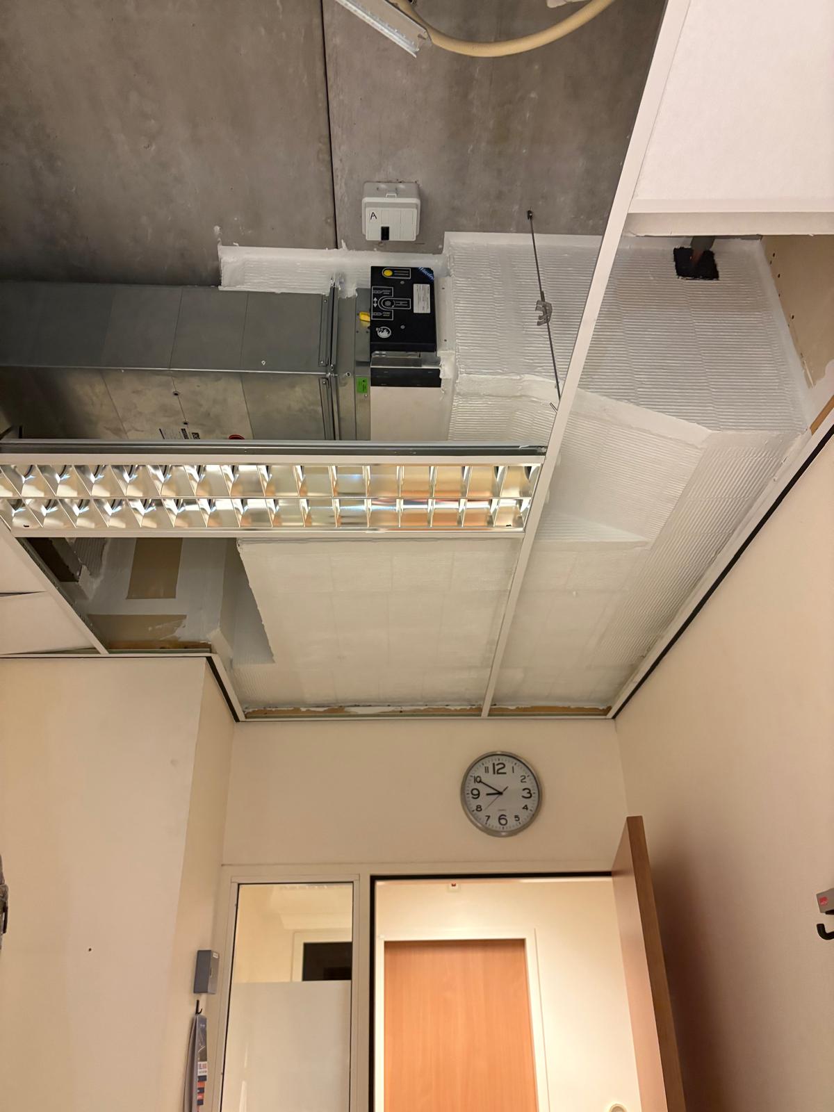 Detailopname brandwerende uitvoering tijdens de bouw